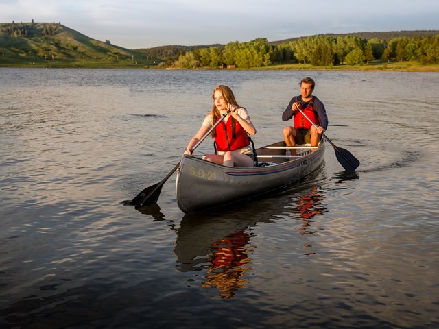 Water recreation abounds in the Cypress Hills