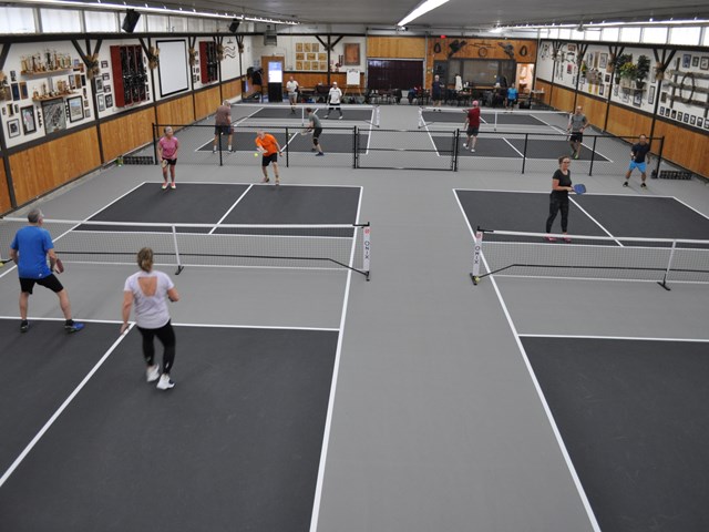 Dedicated Indoor Pickleball courts