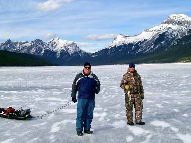 Hawgwild Fly Fishing Guides: Banff Ice Fishing: Banff Spin Fishing Trips