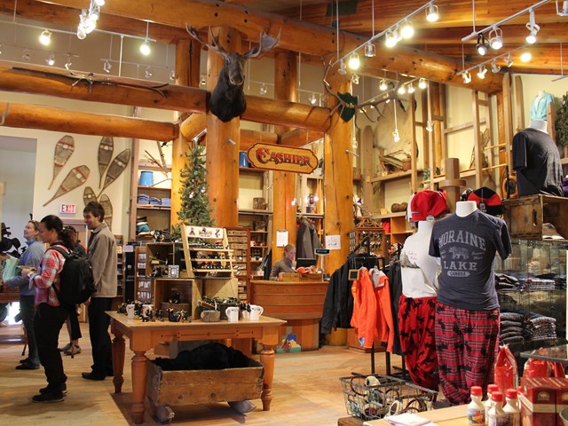 Moraine Lake Trading Gift Store at Moraine Lake Lodge