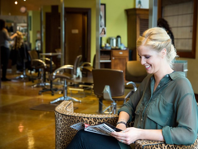 Spacious hair salon