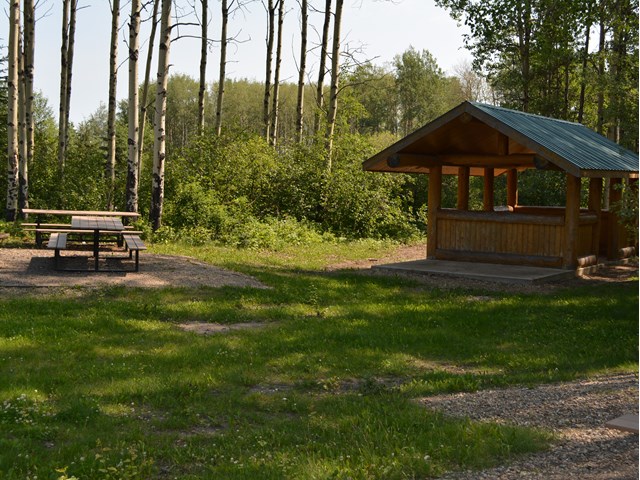 Day use area picnic shelter