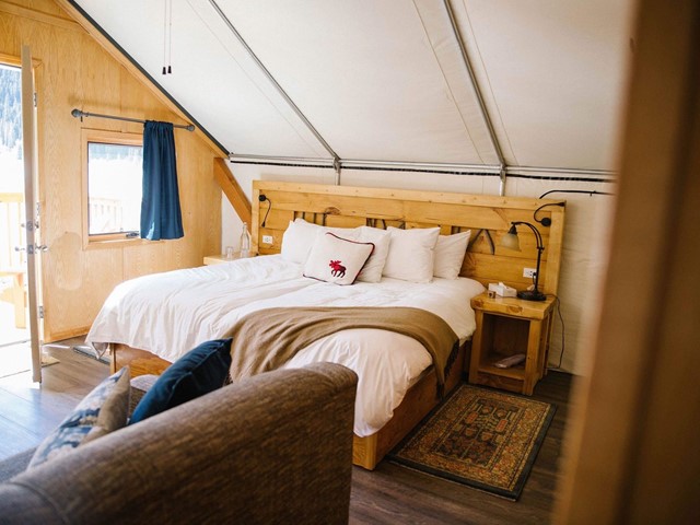 Glamping Tents at Mount Engadine Lodge | ''