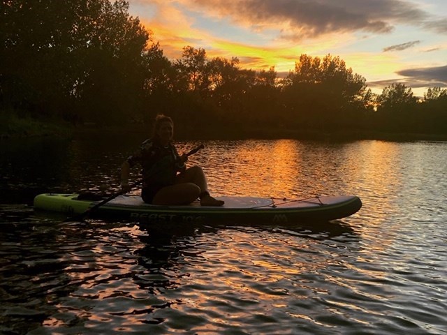 Sunset paddles