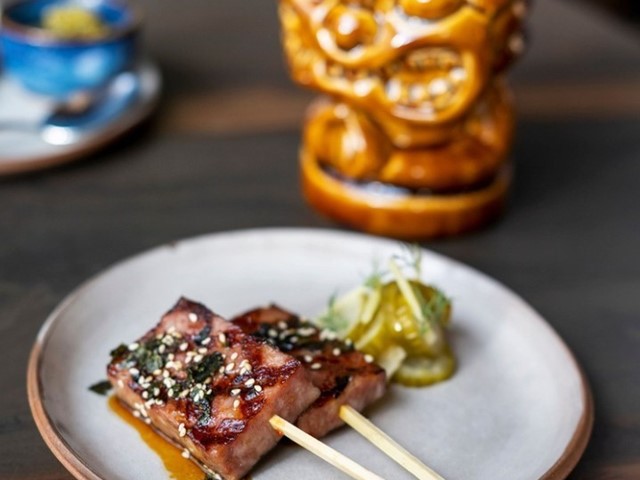 House-Made Spam Skewers  | ''