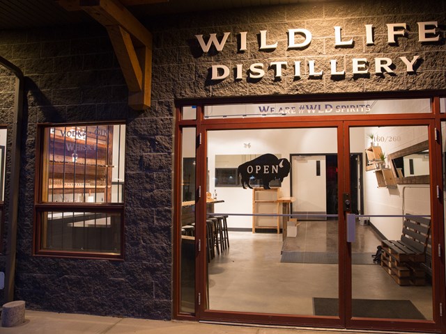 Wild Life Distillery Front Entrance Canmore, AB