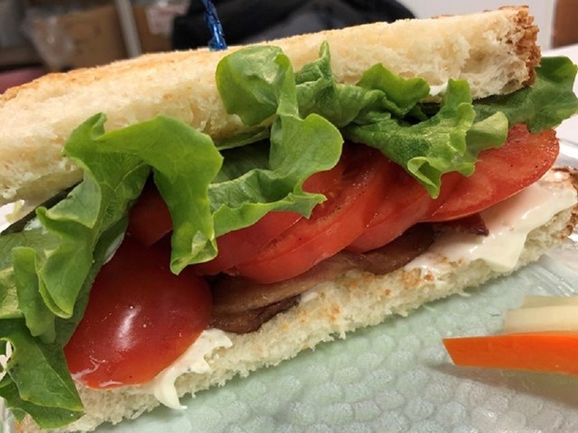 Huge Bacon and Tomato Sandwich